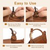 sourcing map Leather Bag Strap Replacement Adjustable Crossbody Bag Straps