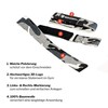 BIOMORPH Professional Lifting Straps 60 cm for Strength Training, Fitness,