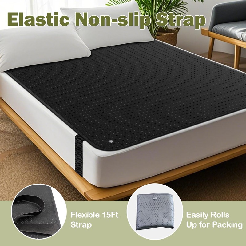 VAJOOCLL Grounding Mat for Bed, Grounding Mattress Cover Pad for