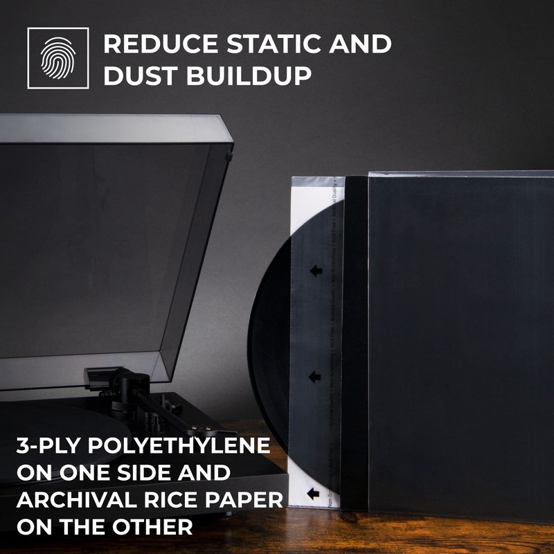 Big Fudge 12" Vinyl Record Sleeves - Inner Sleeves 50