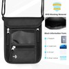 WALNEW Passport Holder Neck Pouch Travel Wallet for Women and