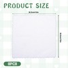 YQQYG Pack of 6 Handkerchiefs, 30 x 30 cm, White,