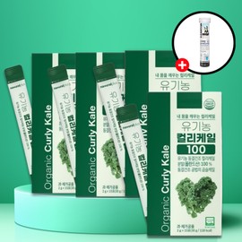 Polish Organic Freeze-Dried Curly Kale Powder Benefits Curly Kale Green Powder Sticks 4 Boxes / 폴란드산 유기농 동결건조 컬리케일 분말 효능 곱슬 케일 그린 파우더 스틱 4박스