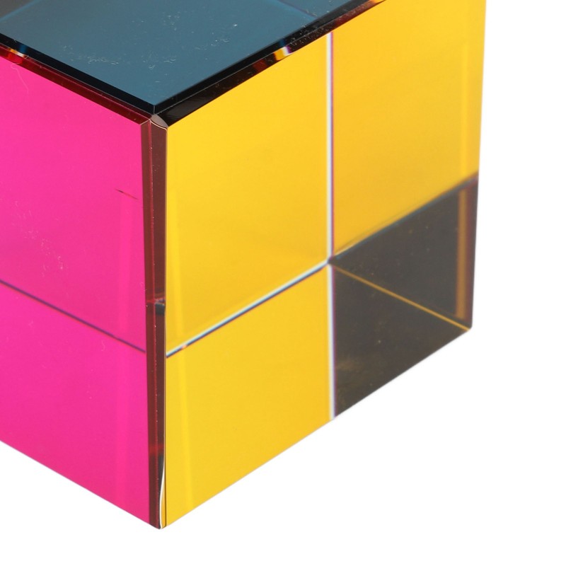 Color Cube Optical 6 Sides Cube Optical Cube Prism for