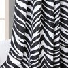 BESTRIPES Fabric Shower Curtain, Black and White Shower Curtain, Abstract