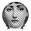 Lina Cavalieri Plate, Wall Decorative Plate, Mysterious Face Plate Wall
