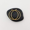 3/4 Inch Thin 14k Solid Gold Hoop Wire Earrings 20