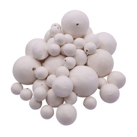 Craftplay Compressed Paper Balls | White | Choose a Pack Size | Paper Wadding Balls | Pack of 50 | Assorted Sizes