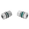 2Pcs Cable Connectors Waterproof Stainless Steel Cord Head Adapters for