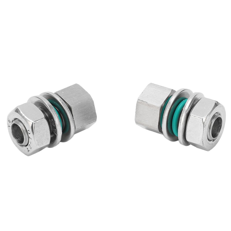 2Pcs Cable Connectors Waterproof Stainless Steel Cord Head Adapters for