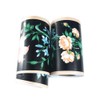 Elegant Black Floral Wallpaper Border Peel and Stick Wall Decal