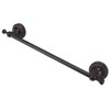 Towel Bar Copper Retro Space Saving 40CM Multifunctional Tilt Proof