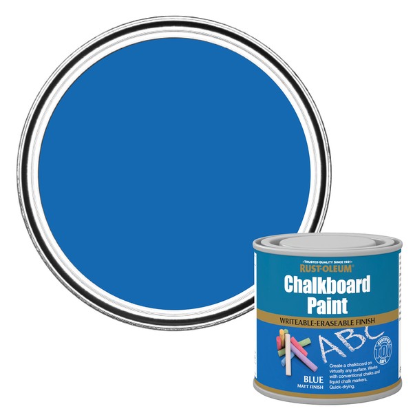 Rust-Oleum AMZ0124 Chalkboard Paint Blue 250ml