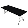 Nacuci Rectangle Elastic Fitted Tablecloth, Windproof Polyester Table Cover, Scratch