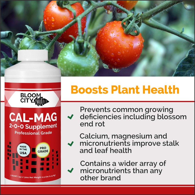 Bloom City Professional Grade Ultra Pure Cal-Mag Growing Fertilizer,Gallon (128