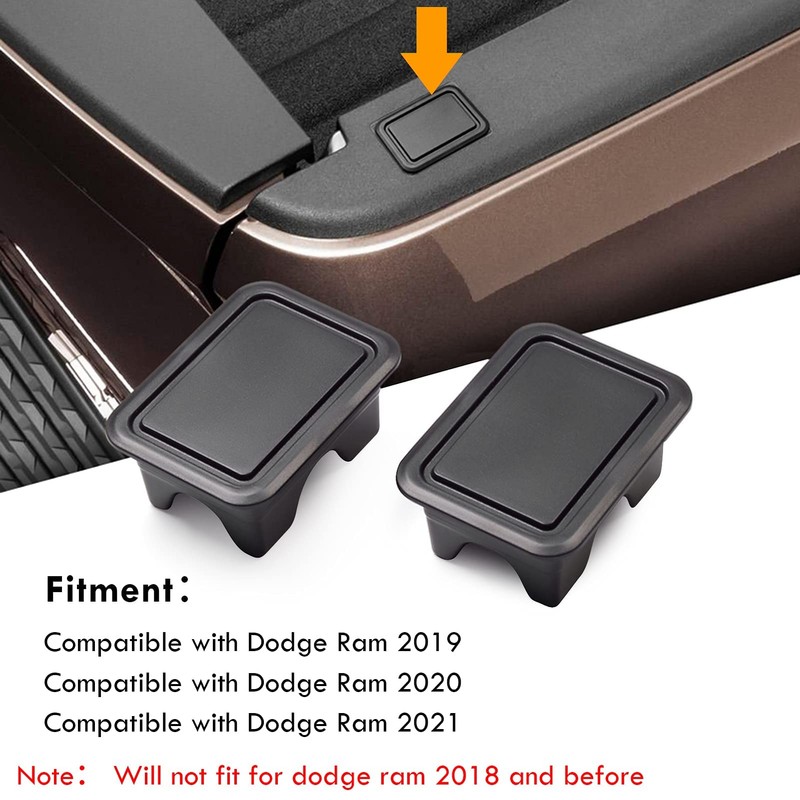 Moonlinks Ram 1500 Stake Pocket Covers, Rear Truck Bed Rail