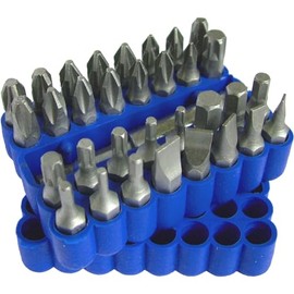 Toolzone - 33 Piece Screw Driver Bit Set with Holder