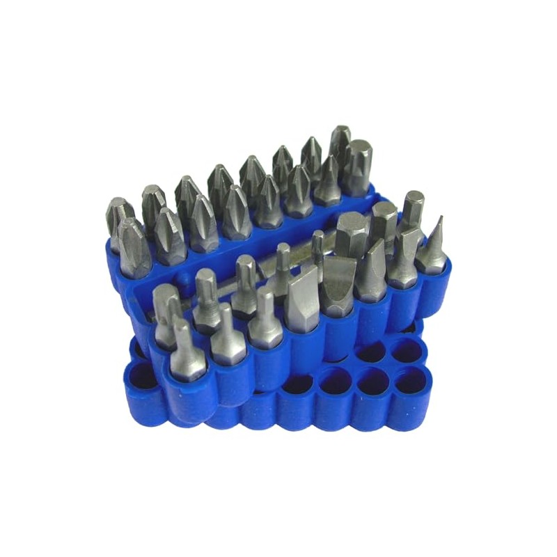 Toolzone - 33 Piece Screw Driver Bit Set with Holder