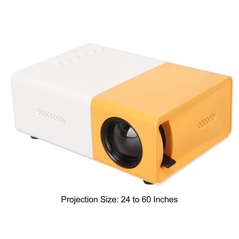 Mini Projector TFT LCD 1080P Support AV VGA HD USB