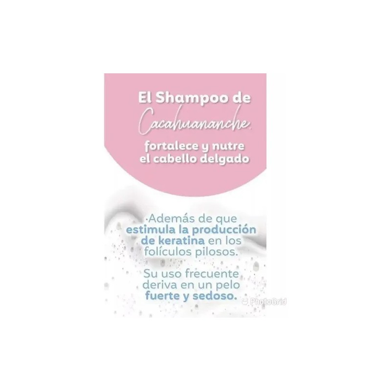 Shampoo Cacahuananche 950ml Nutritivo Fortificante Reparador