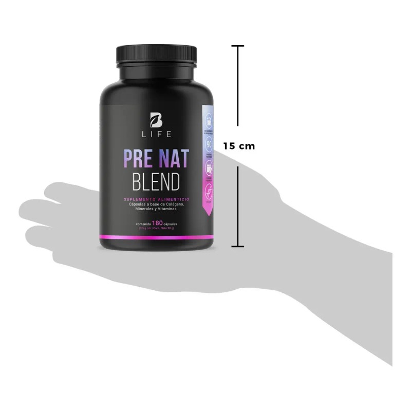 Multivitamínico Prenatal 180 Cápsulas Vitaminas Mujer Life Sabor