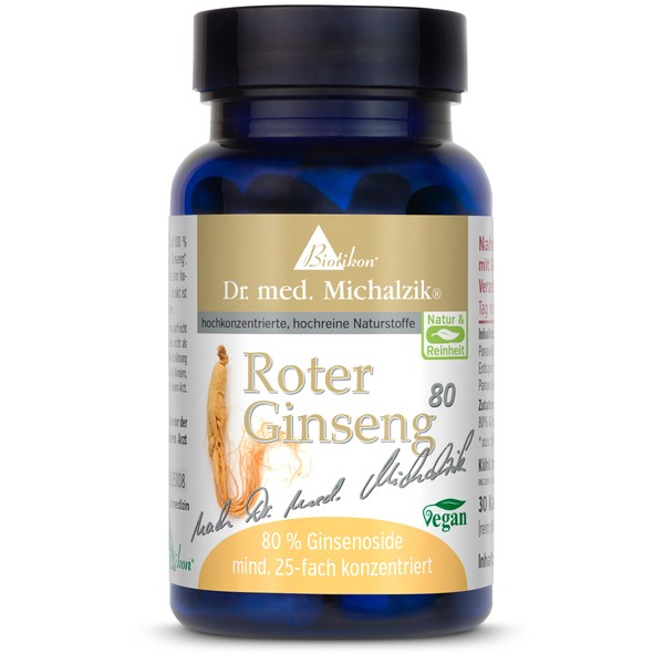 Red Korean ginseng according to Dr. Michalzik - 30 capsules