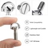 Camera Screw 1/4 Tripod Screw D-Ring Stainless Steel Mounting Screw,