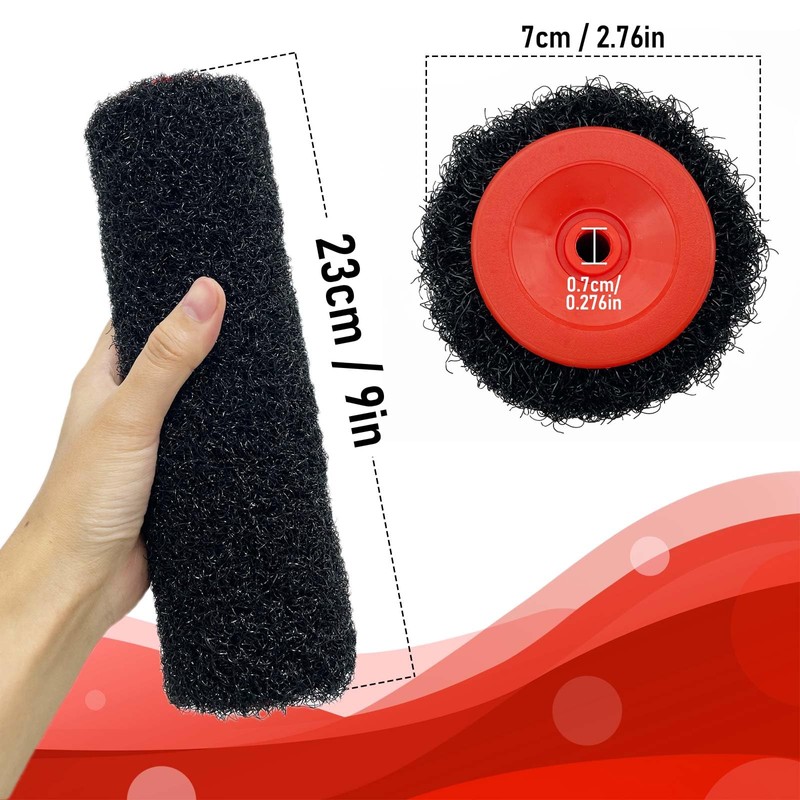2 Pcs 9 Inch Drywall Compound Roller Cover, Drywall Roller