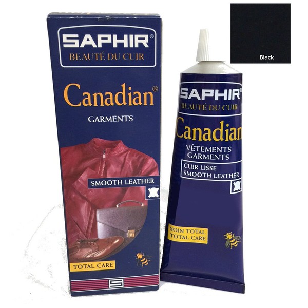 Saphir Canadian – Abrillantador – 2,53 FL Crema/oz, Negro, 2.53 fl/oz, 1