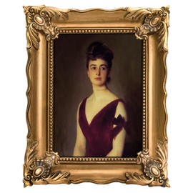 Saysmile 5x7 Vintage Picture Frame with Embossed Flower Design, Ornate Gold Frame for 5x7 Pictures, Hand-Crafted Resin Antique Frames for Tabletop & Wall Hanging, Home Decor (Bronze, 5x7)