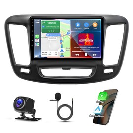 9 Inch Android 13 Car Stereo for Chrysler 200 200C 200S 2015-2019 IPS Touch Screen Car Radio Receiver w/Wireless CarPlay & Android Auto WiFi GPS Navigation Bluetooth AHD SWC Backup Camera Mic, 2+32G