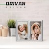 ORIVAN 4x6 Double Picture Frames Hinged Folding Photo Frames Vertical