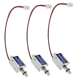 Hohopeti 3pcs Mini Electromagnet 12v Solenoid Electromagnet Push Pull Type for Vending Machines