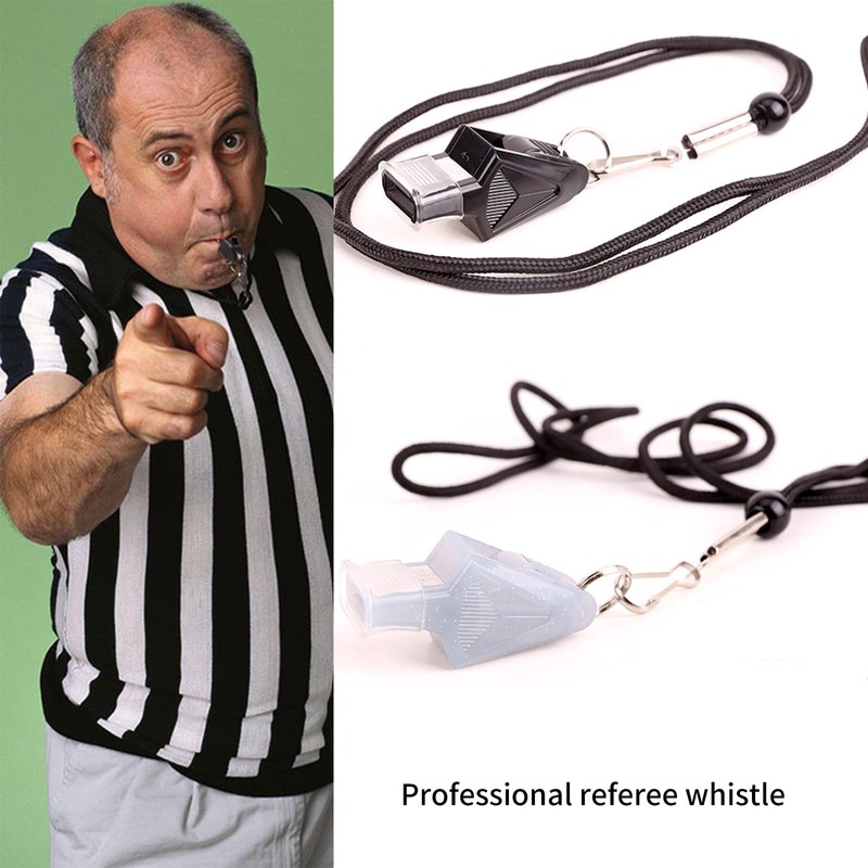 Starvway Sports referee whistle, 2-piece set of triangular shaped bean