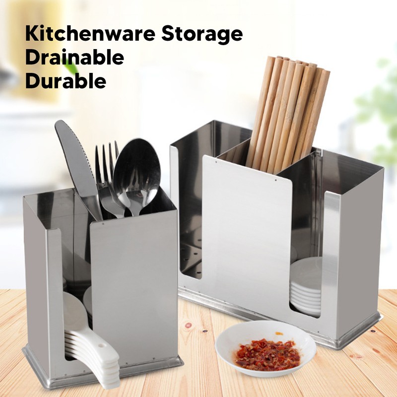 Utensil Drying Rack Stainless Steel Hanging Rack Chopsticks Spoon Fork