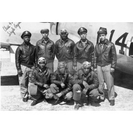 TUSKEGEE AIRMEN AFRICAN AMERICAN PILOTS CLASS OF 1945 WW2 4X6 PHOTO POSTCARD