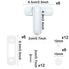 6 Pack Sash Jammer Blocker - Door & Window Lock