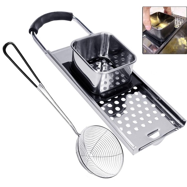 Stainless Steel Spaetzle Noodle Maker, Manual Traditional German Egg Noodle