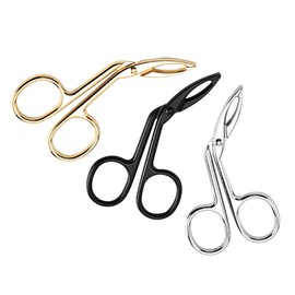 Minkissy 3pcs Stainless Steel Eyebrow Clips Oblique Tips Beauty Tweezers for Women Easy to Clean for Eyebrow Shaping and Facial Hair Removal