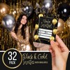 Kirsten McMillan 32 Black Gold Balloons Party Invites - Party