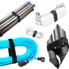 UONIKA 32 pcs 1-inch-wide Hook and Loop Cable Straps, 8"-12"-18"-24"-36"