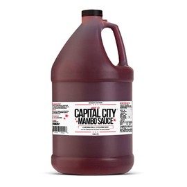 Capital City Mambo Sauce - Mild Recipe | Washington DC Wing Sauces | Perfect Condiment Topping for Wings, Chicken, Pork, Beef, Seafood, Burgers, Rice or Noodles | 128 fl oz (1 Gallon)