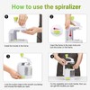 Spiralizer Vegetable Slicer 4 in 1 Rotating Blades Veggie Spiralizer,