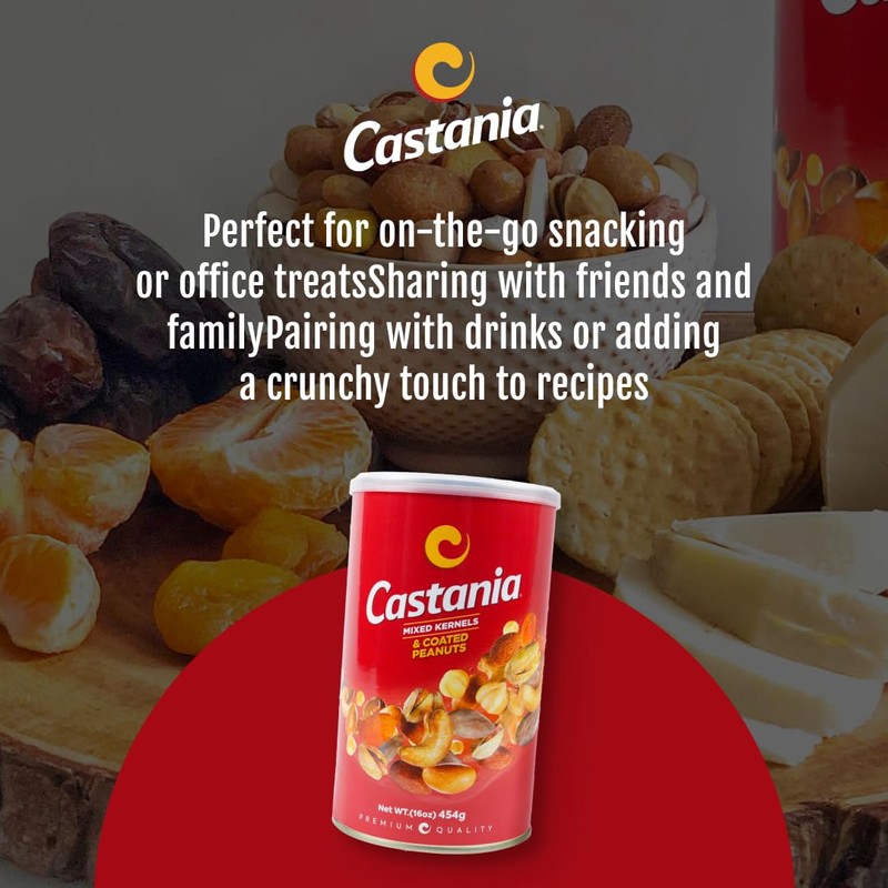 Castania Lebanese Nuts, Mixed Kernels with Kri Kri, Pistachios, Almonds,