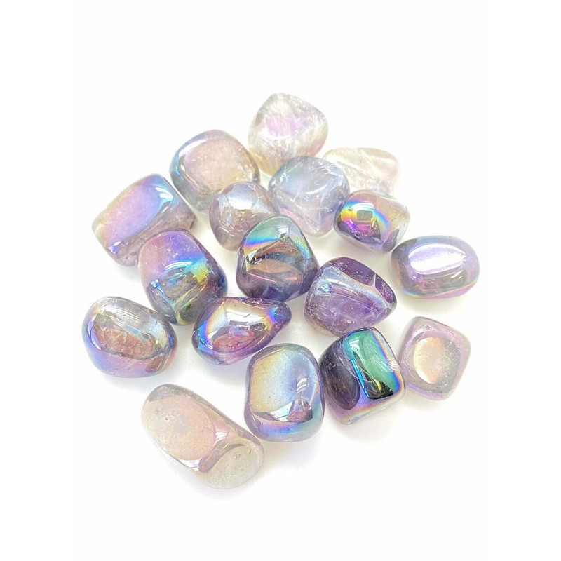Pachamama Essentials Angel Aura Amethyst Tumbled - Healing Stone -