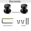 Hoconnie Dummy Door Knob, Brushed Satin Brass Dummy Door Knobs