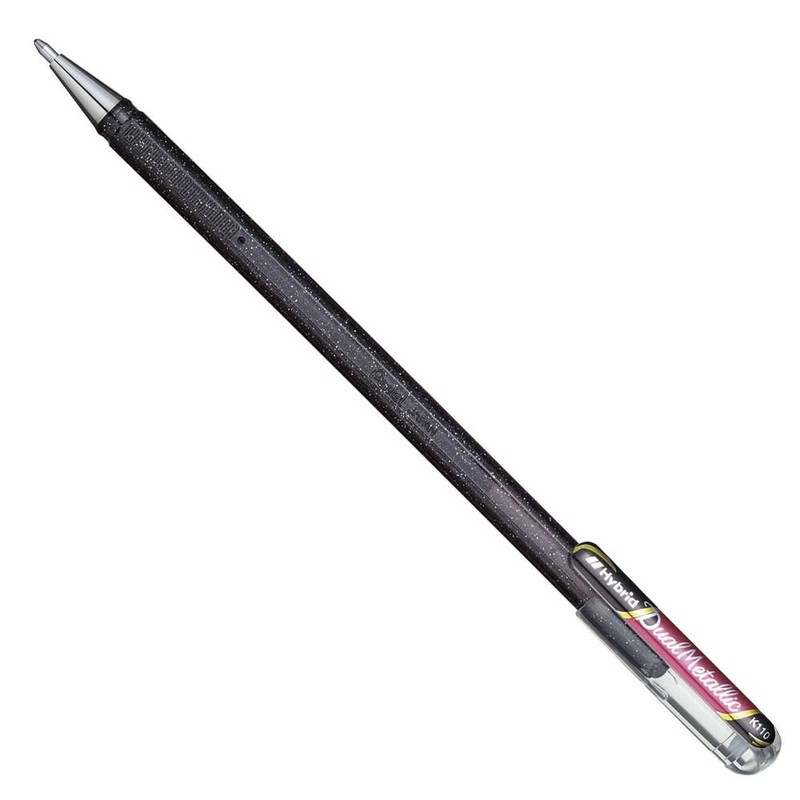 Pentel K110 Dual Hybrid Dual Metallic Metallic Gel Rollerball Pen