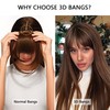 DILUSILK 100% Real Human Hair Toppers with Bangs 360° 3D