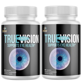 Pelican Vitamins True Vision Forte- Eye Support- 2 Bottles- 120 Capsules