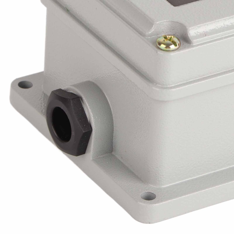 Foot Switch Nonslip Aluminum Shell Momentary Pedal Silver Contacts LT3